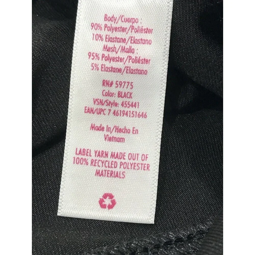NWT Justice Active Girls‎ Black High Waist Leggings Pocket Cut Out Size 12/14